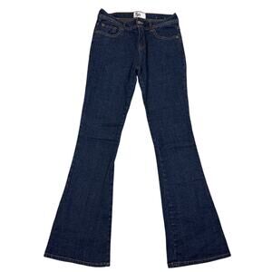 So Brand Junior Womens Size 7 Low Waist Dark Wash Denim Flare Jeans